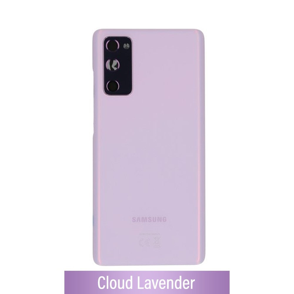 Rear Cover Glass For Samsung Galaxy S20 FE / 5G G780F / G781B GH82-24223C/GH82-24263C (Gold)-Cloud Lavender Rear Cover Glass For Samsung Galaxy S20 FE / 5G G780F / G781B GH82-24223C/GH82-24263C (Gold)-Cloud Lavender